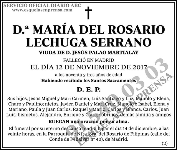 María del Rosario Lechuga Serrano